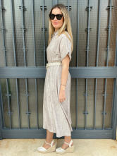Vestido camisero con cinturon