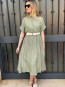 Vestido camisera con cinturon
