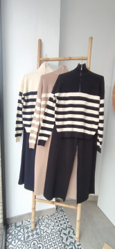 CONJUNTO  RAYAS HILO