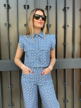 Conjunto estampado dos piezas