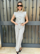 Conjunto estampado dos piezas