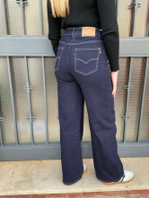 Pantalon Wide Leg Denim Oscuro