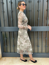 Vestido Midi Estampado Floral