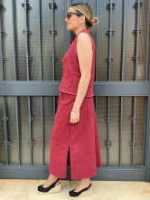 Conjunto de Top y Falda Midi
