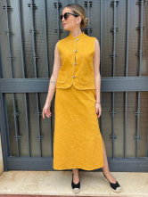 Conjunto de Top y Falda Midi
