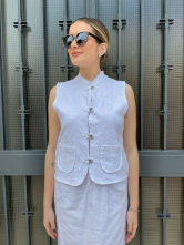 Conjunto de Top y Falda Midi