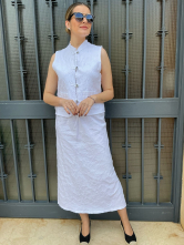Conjunto de Top y Falda Midi