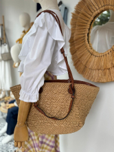 Bolso artesanal de palma-Elegancia natural