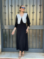 Vestido midi con chaleco