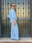 Conjunto de Blusa y Pantalón a Rayas