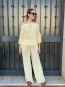 Conjunto de Blusa y Pantalon a Rayas