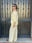 Conjunto de Blusa y Pantalon a Rayas