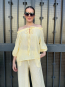 Conjunto de Blusa y Pantalon a Rayas