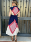 Vestido midi Geometrico en Tonos Vibrantes