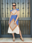 Vestido Midi Geométrico en Tonos Vibrantes