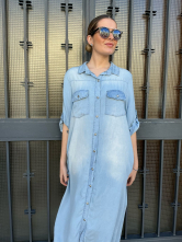 Vestido Camisero Denim