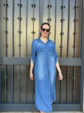 Vestido Camisero Denim