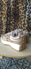 Deportivo sneakers logo leopardo gold