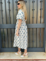 Vestido Midi con Nido abeja
