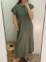 Vestido Largo Verde Kaki con Bolsillos