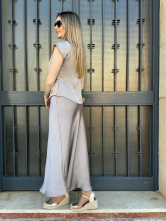 Conjunto satinado topo-Elegancia minimalista