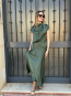 Conjunto verde oliva-Elegancia minimalista