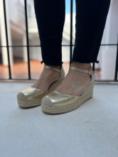 Alpargatas de Cuña Dorada