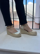Alpargatas de Cuña Dorada