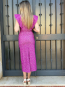 Vestido Midi Estampado fucsia