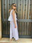 Conjunto Blanco con Lazada y Detalles Vichy
