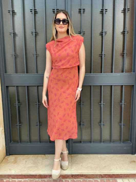 Vestido Midi Estampado