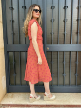 Vestido Midi Estampado