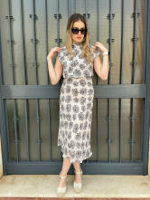 Vestido Midi Estampado