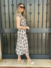Vestido Midi Estampado
