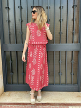 Conjunto Elegancia Dorada con Detalles Étnicos