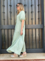Vestido Largo Verde con Volantes