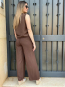 Conjunto Palazo y Chaleco Marron