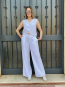 Conjunto Palazo y Chaleco Blanco