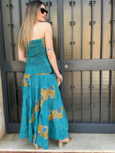 Vestido Largo Etnico Palabra de Honor