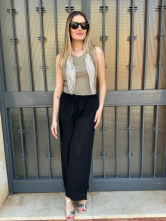 Pantalón Holgado estilo Palazzo color Negro