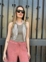 Pantalón Holgado estilo Palazzo color Coral