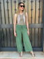 Pantalón Holgado estilo Palazzo color Verde