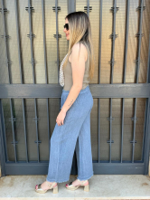 Pantalón Holgado estilo Palazzo color Azul