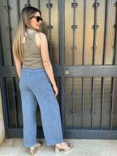 Pantalón Holgado estilo Palazzo color Azul