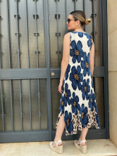 Vestido Midi Estampado Floral & Animal Print