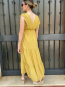 Vestido Largo Negro con Volantes