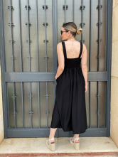 Vestido Midi de Rayas Contraste