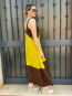 Vestido Largo Bicolor Tirantes Anchos