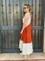 Vestido Largo Bicolor Tirantes Anchos