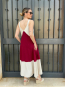 Vestido Largo Bicolor Tirantes Anchos